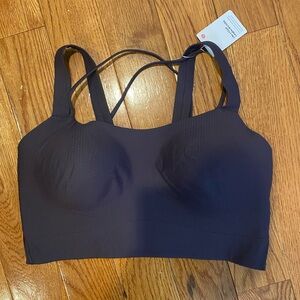 Lululemon like a cloud longline bra, light support, BNWT size 10 D/DD dot